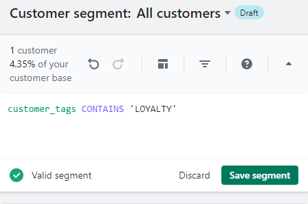 Customer segment