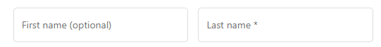 required last name