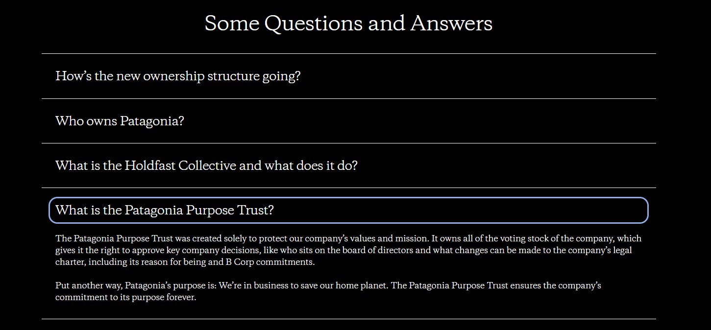 FAQ about the company